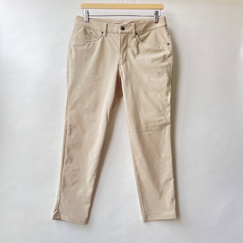 Lululemon ABC Slim-Fit Pant 27” – Warpstreme , Beige, Size 30 G113